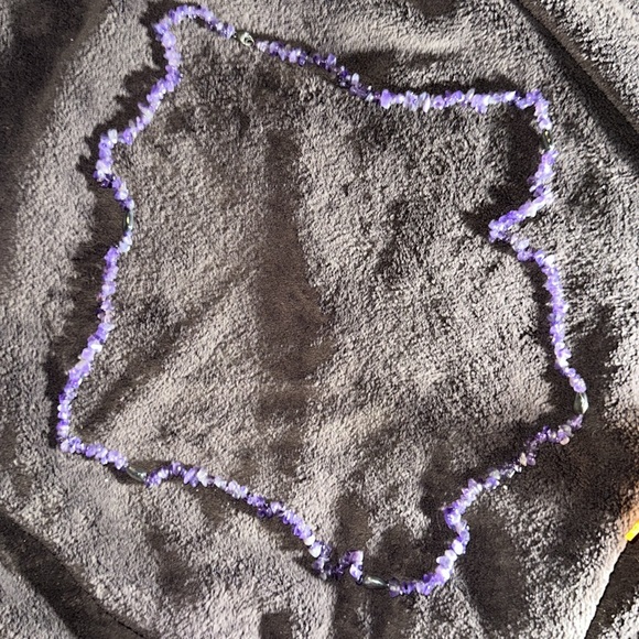 NWOT Amethyst and Silver Necklace - Picture 5 of 6